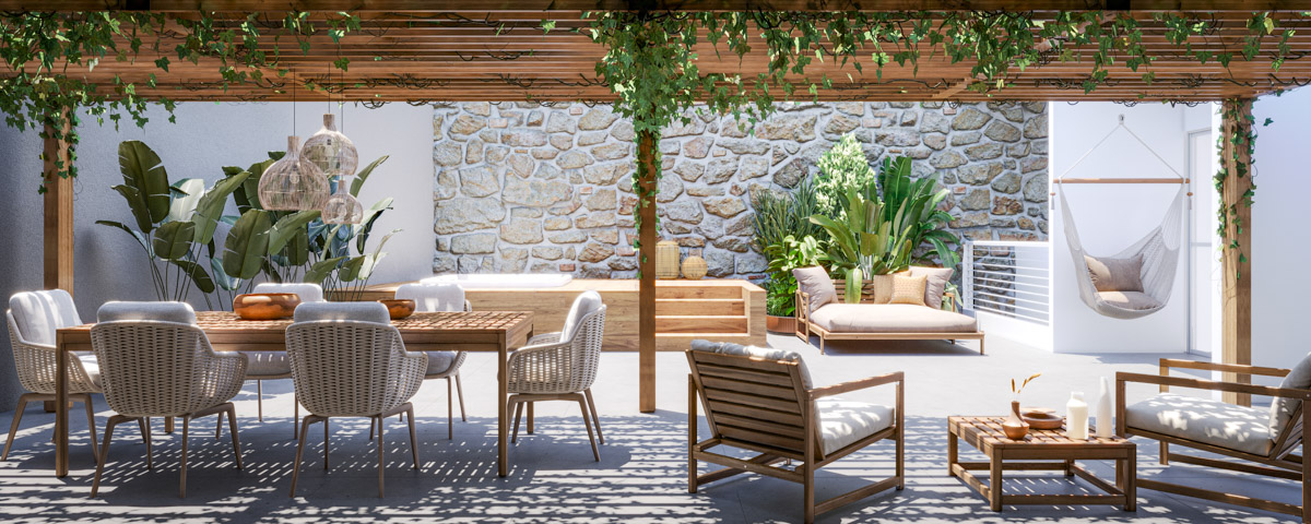 Apartamento Garden com amplo espaço externo e paisagismo exclusivo.