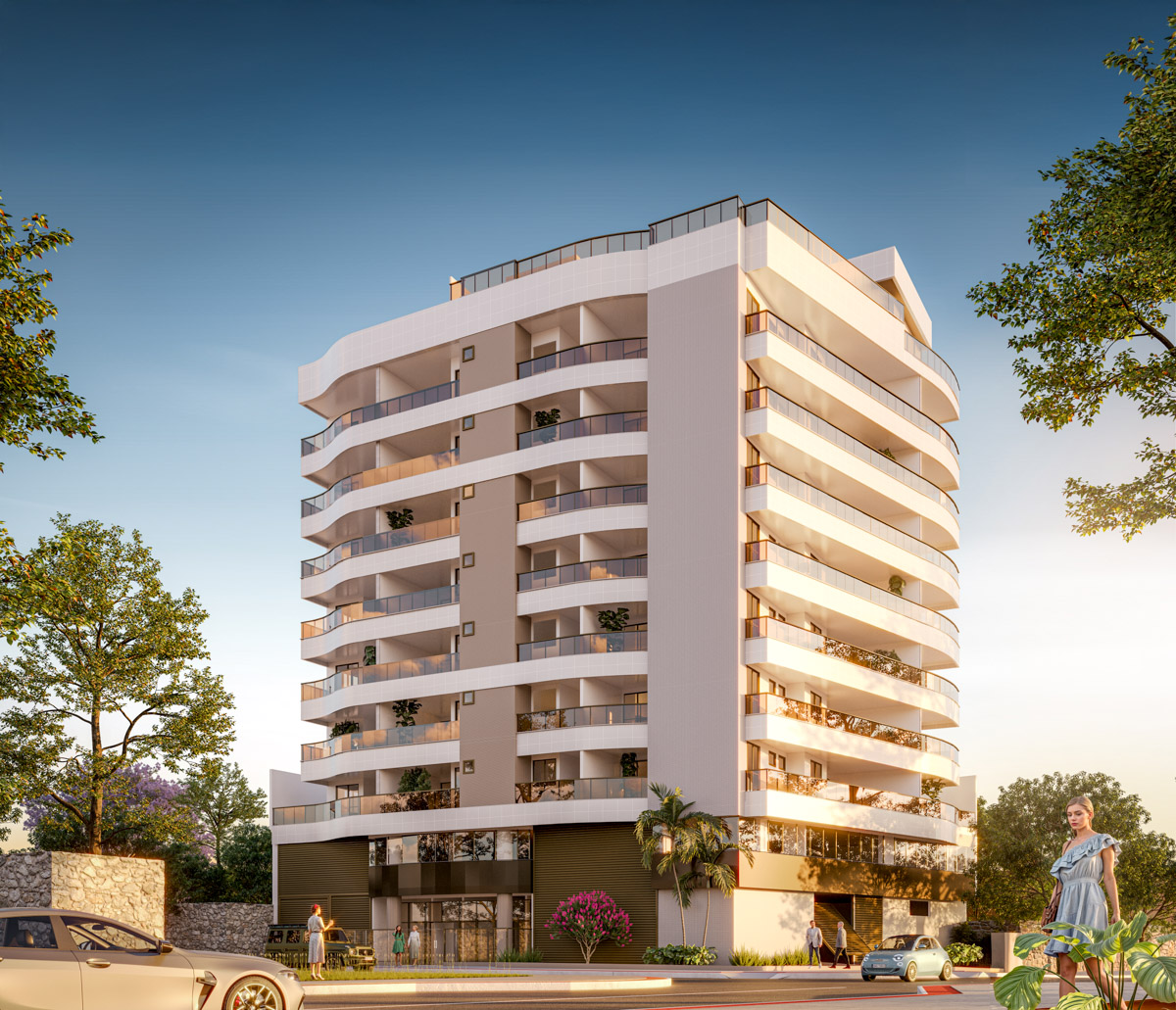 Fachada do Residencial Mar Del Plata